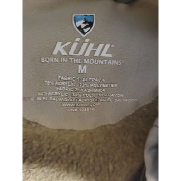 Kuhl Men's Alfpaca Kashmira Full Zip Fleece Sweater Jacket - Picture 2 of 6